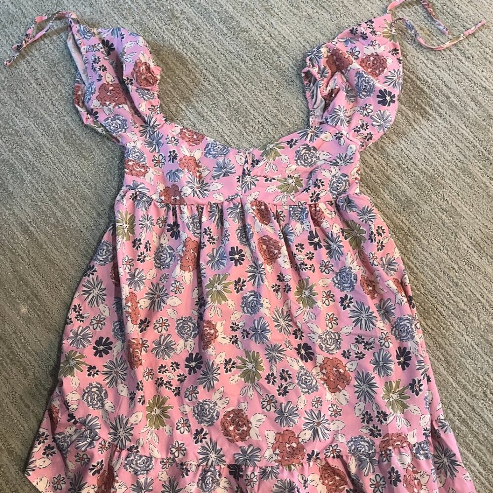 Isabelle's Cabinet Up in the Stars Dress Pink Floral Size Medium
